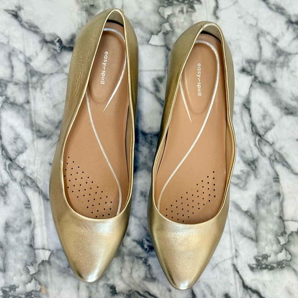 Easy Spirit Gold Caldise Pumps Size 10 New without Box